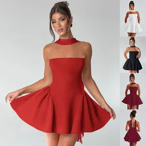 Chic Aura Strapless Mini Dress
