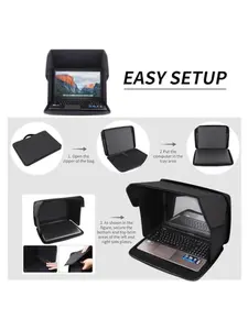 Laptop Sunshade Cover Outdoor Anti-Glare Screen Protector, Foldable Storage Integrated Protection, Fits 14-16 Inch Laptops