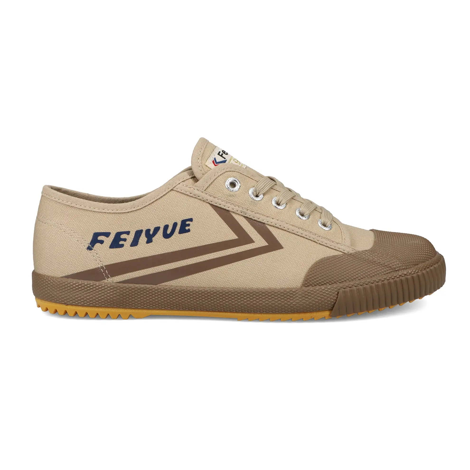 Authentic Feiyue Trainer Sneakers in Breathable Brown Canvas | Great for Martial Arts, Lifting, Parkour and Everyday Wear | Gum Sole for Traction | Streetwear Fashion | Fe Lo 1920 Heritage Shoe | Ships from USA  Athletic Footwear