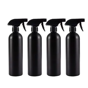 Plastic Spray Bottles Black for Cleaning Solutions 16 oz (Pack of 4), Heavy Duty Opaque Refillable  Empty anti-degradation Leak-proof Sprayers for Home Garden  Kitchen