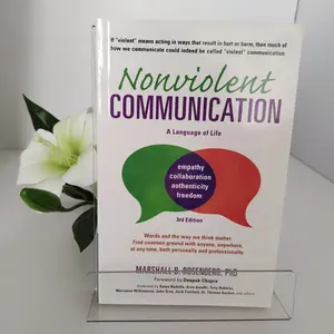 Nonviolent Communication Book by Marshall B. Rosenberg, Authentic Edition, Essential Reading for Personal Growth & Conflict Resolution, Modern Life