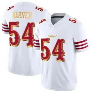 Men's San Francisco 54 Fred Warner White Gold 2026