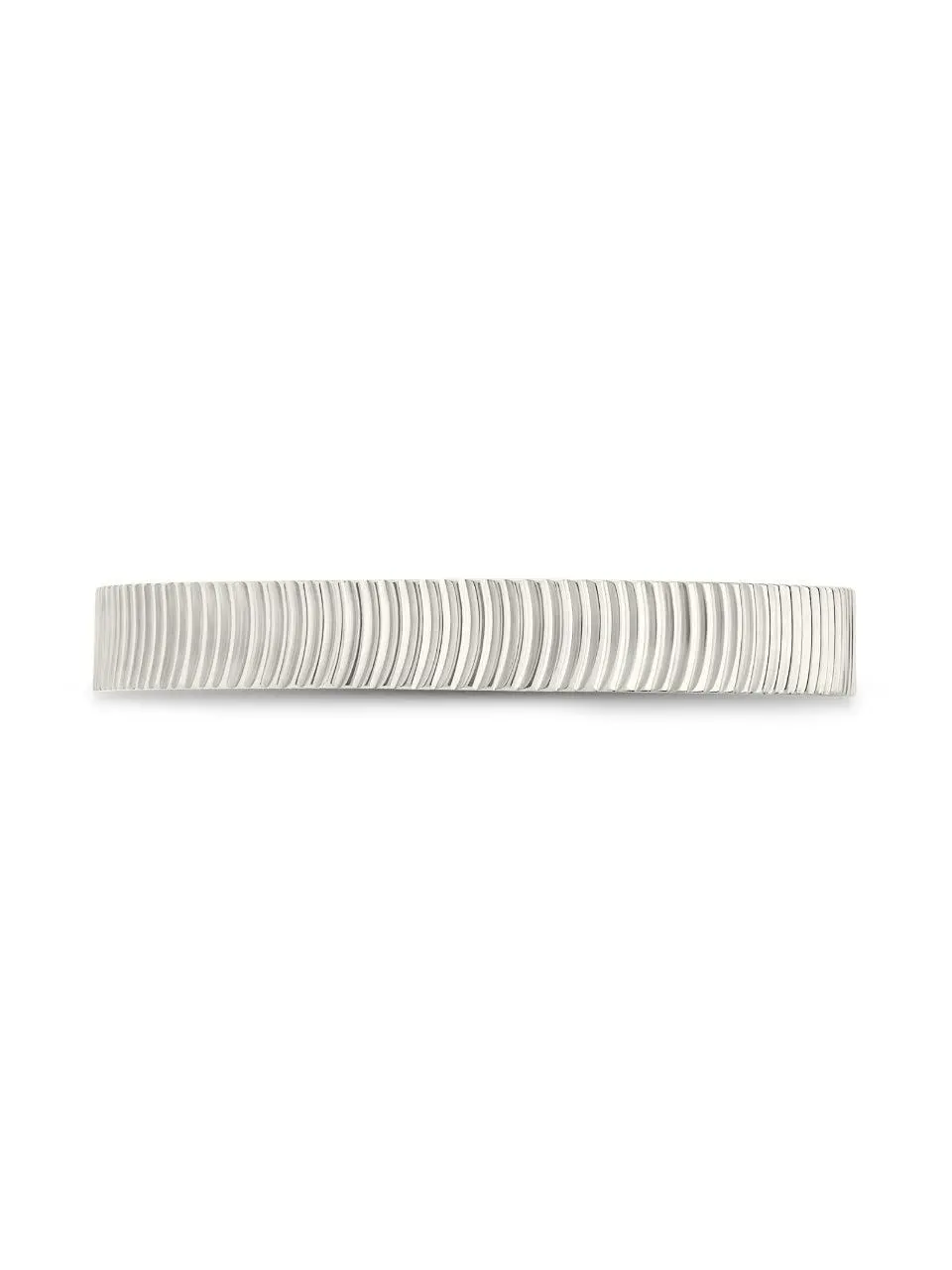 Sterling Silver Herringbone Ribbed Ring