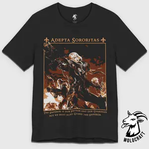 Adepta Sororitas Sisters of Battle Wargames Graphic Print Unisex Soft Cotton Short Sleeve T-Shirt for Gamers