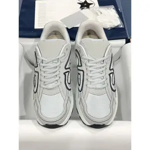 Spring Summer Fashion Casual B30 Flat Low Top Sneakers Men Breathable Mesh Round Toe Patchwork Lace Up Shoes