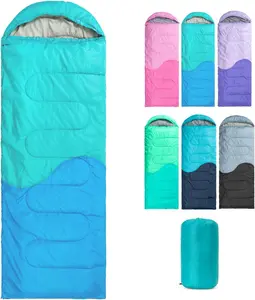 Sleeping Bag - 3 Seasons for Adults  Boys Girls Camping Hiking - Warm Cold Weather Lightweight Portable with Compression Bag for Backpacking in Spring, Summer, Fall and Winter