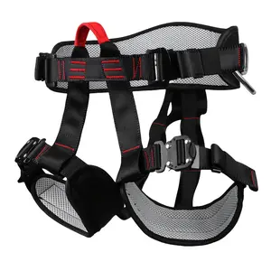 Quick-Fasten Professional Climbing Harness - Thickened Belts with Dual Quick Plugs for Enhanced Comfort and Safety in Rock Climbing, Rappelling, Tree Walking, and Outdoor Adventures, Sleek Black Harness | Secure Fit Harness, Fathersdaygift Protective Gear