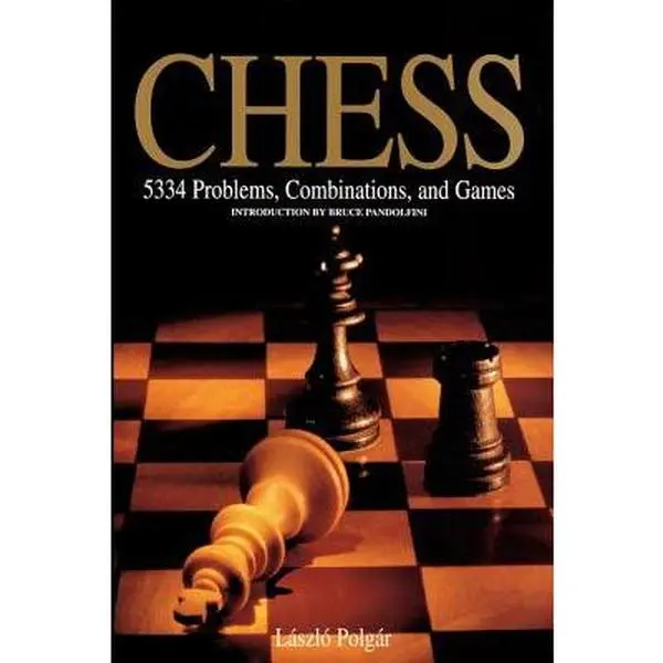 Chess: 5334 Problems, Combinations and Games - Bruce Pandolfini English Learning Paperback with 6,000 Illustrations, 9" H x 6" L x 2.5" W