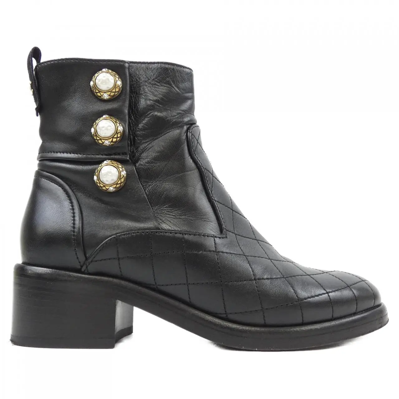 Pre-owned CHANEL Lambskin Small Leather Goods G32970X01000 Boots