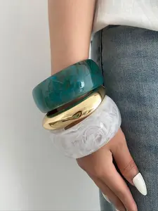 Vintage Exaggerated Wide Cuff Bangle, Boho Style Bracelet, Jewelry for Women & Girls, Casual Jewelry for Party, Daily Clothing Decor, Trendy All-match & Exquisite Jewelry for Birthday Gift, Trendy Fashionable Accessories