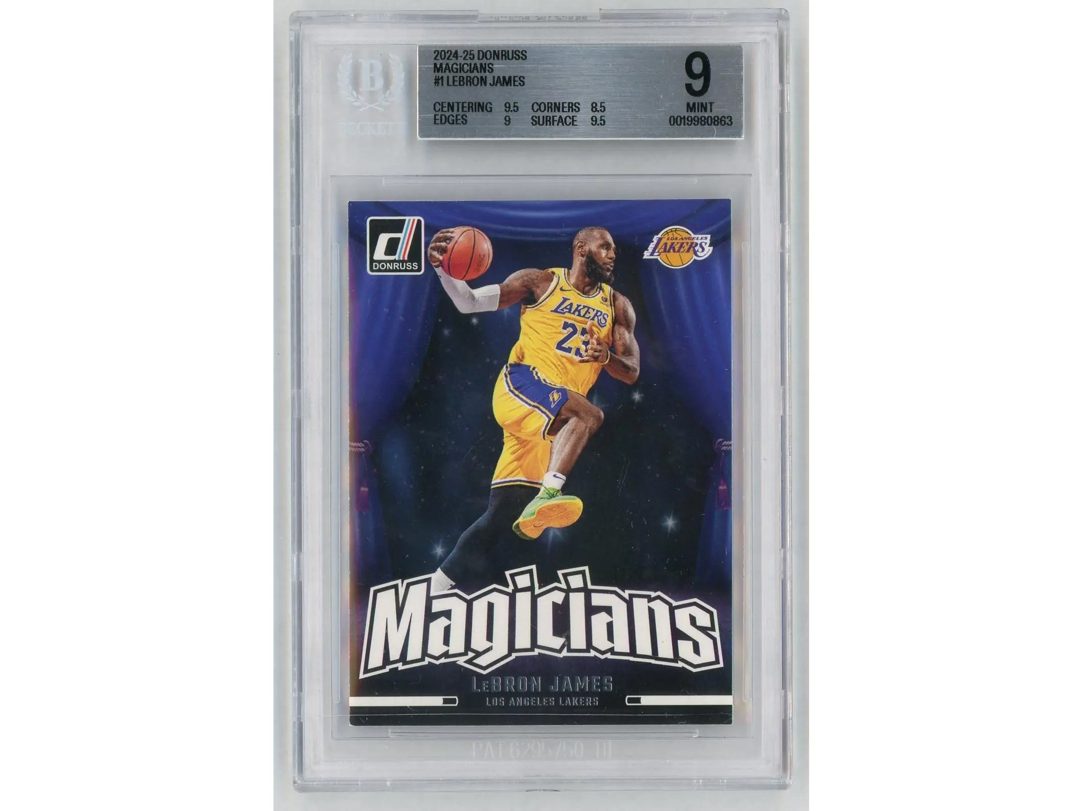 2024-25 Donruss #1 LeBron James Magicians BGS 9