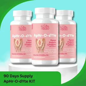 90 Day ApHr-O-dYte Bundle -Female Probiotic & Prebiotic with Cranberry | Gluten Free | Vegan | Non-GMO | 180 Capsules