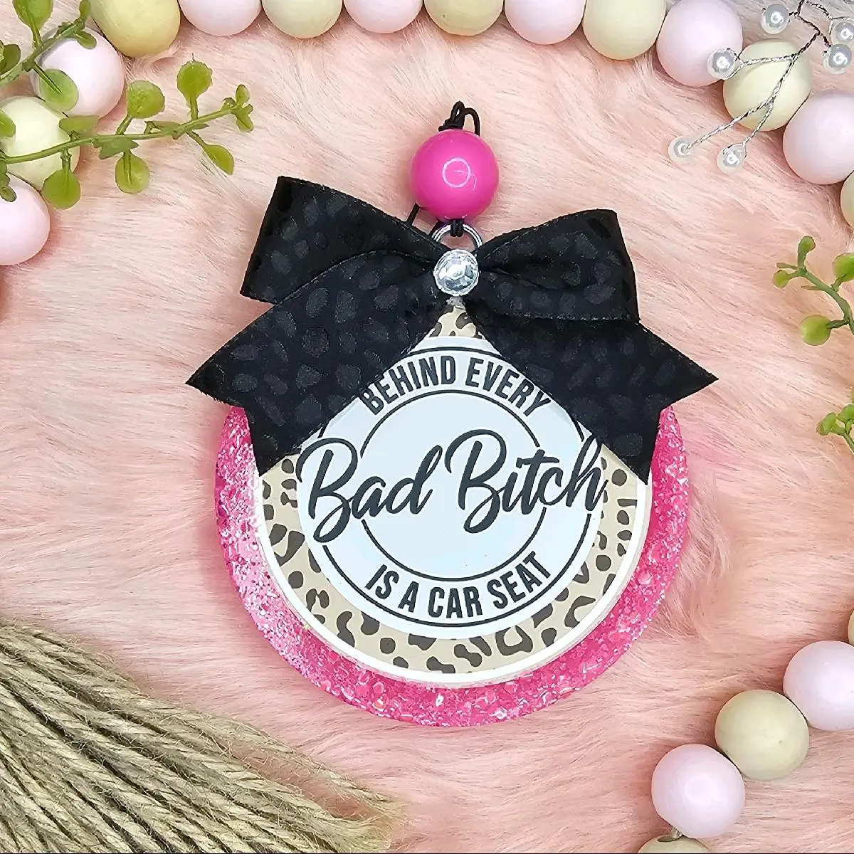 Behind Every Bad Bitch Car Freshie - Customizable Car Air Freshener