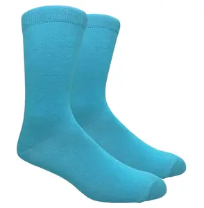 Solid Turquoise Dress Socks