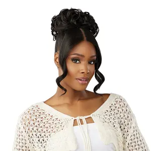 Sensationnel Lulu Bun With HD Lace Parting Updo Unit 3