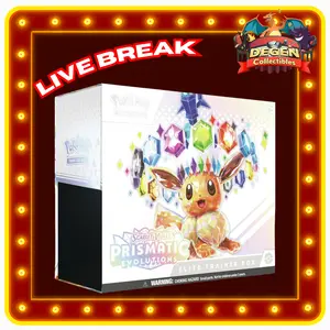 Pokemon TCG [ENG] Scarlet & Violet Prismatic Evolutions - 1 Elite Trainer Box LIVE RIP ONLY