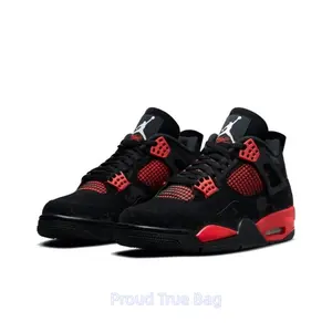 Retro college-style black sneakers: stylish, comfortable, slip-resistant, and durable basketball shoes