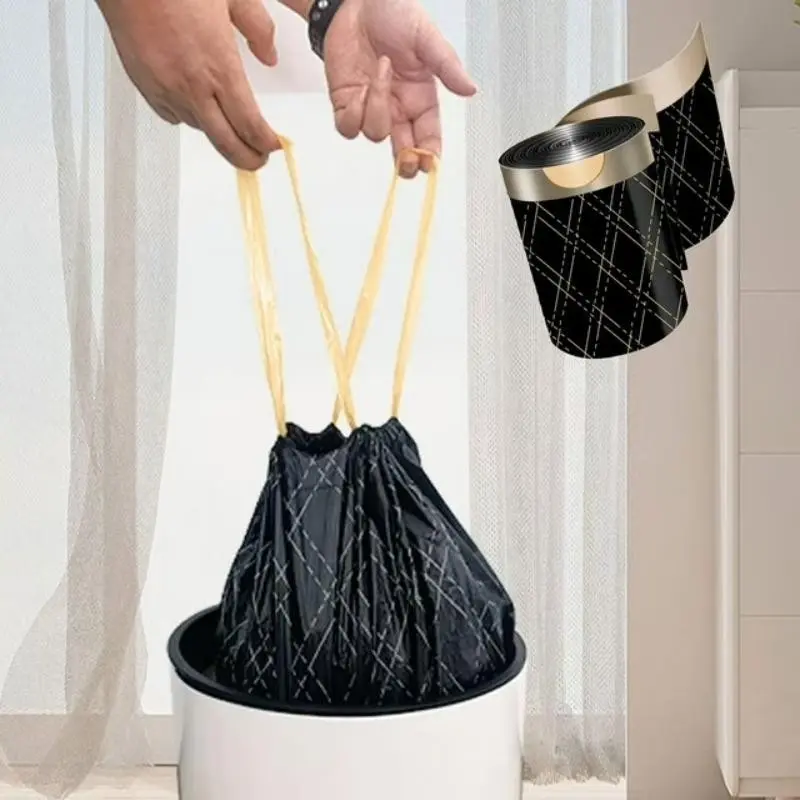 20 Gallon Large Capacity Drawstring Trash Bags, 100 Count, Durable Trash Bag, Thick Kitchen Trash Bags, Home Office Light Duty, Outdoor Lawn Leaf Bags, Drawstring Bin Bags