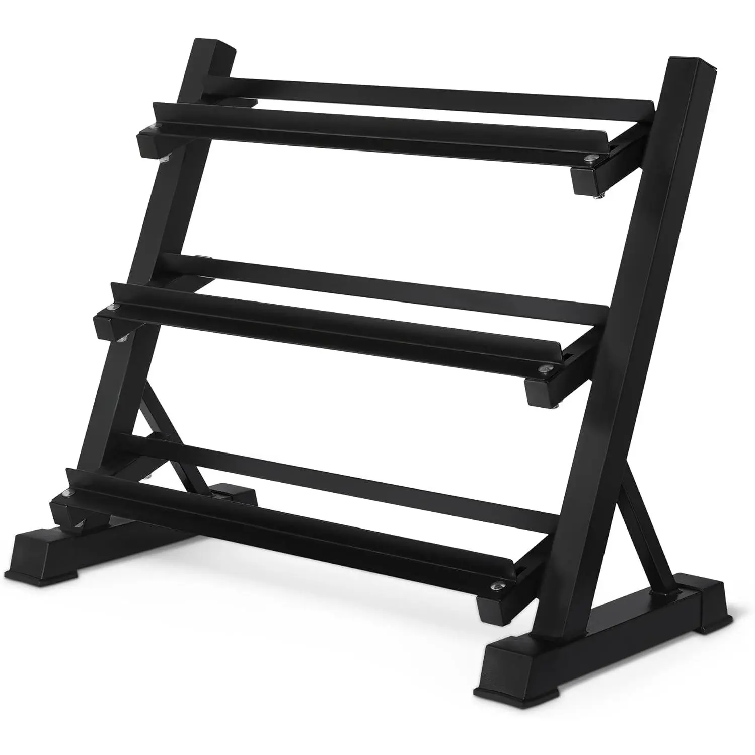Basics 3-Tier Adjustable Dumbbell Weight Rack, Stand Only, Black