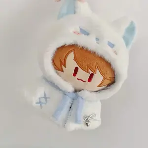 Plush Cloak 10cm Cotton Doll Clothes Suit Cute 20cm Doll Clothes Outfit Dress Up Blue Doll Clothes Set Children's Gift