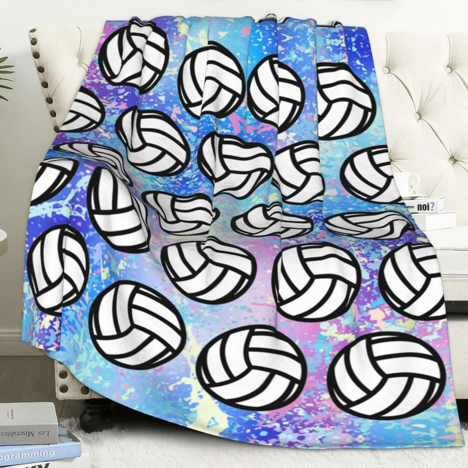 Volleyball Blankets Volleyball Gifts foR Girls 8-12 Volleyball Ball Lovers Soft Kids Throw Blankets Girls Women Volleyball Stuff  40×50 inch