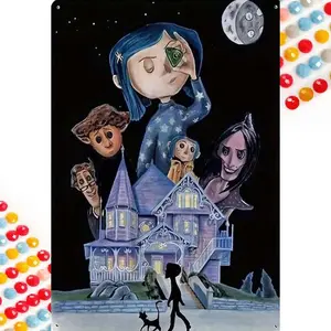 5D DIY Diamond Round Diamond Painting - Diamond Art Painting Kit, Diamond Painting Kits, Quirky House, Black Cat, Night Sky, Mosaic, Canvas - DIY Decorative Painting, Home Wall Decor, Suitable for Halloween and Christmas Gifts