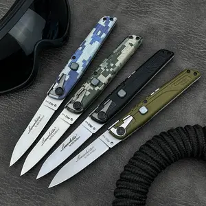 High Hardness Stock Colt II Folding Knife with Safety Lock 440C Blade Nylon Wave Fiber Handle Camping Outdoor EDC Pocket Tools