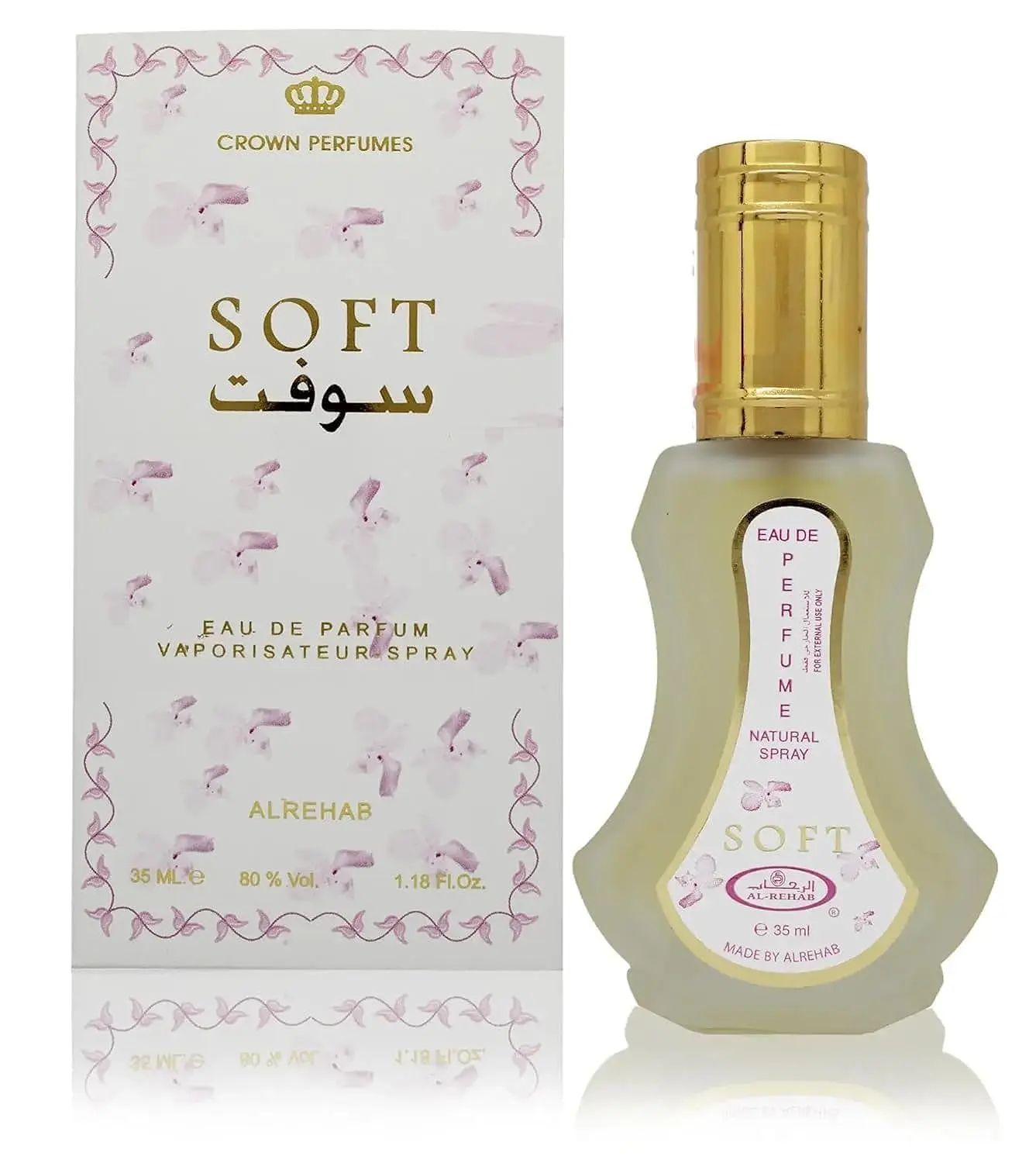 Al-Rehab Soft Eau de Parfum Spray for Women, 1.18 Ounce perfume Rich Scent Scented Aroma Cosmetic Fragrance Al-Rehab Soft Eau de Parfum Spray for Women, 1.18 Ounce perfume Rich Scent Scented Aroma Cosmetic Fragrance