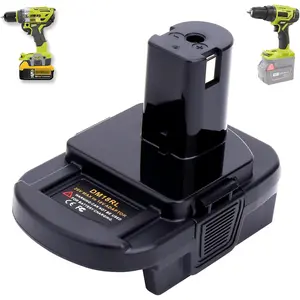 DM18RL Battery Adapter for De-Walt to Ryobi Battery&for Mil-K to ryobi,Convert De-Walt 20V/Mil-K 18V to Ryobi 18V One+ Lithium-ion Battery(Only Adapter)