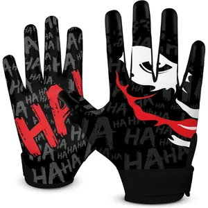 Football Receiver Gloves Sticky  Grip Youth - Adult &  Sizes