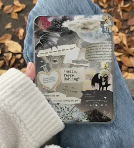 ACOTAR Kindle Insert for Clear Case – Aesthetic Book Lover Decor | Cozy Reading Accessory