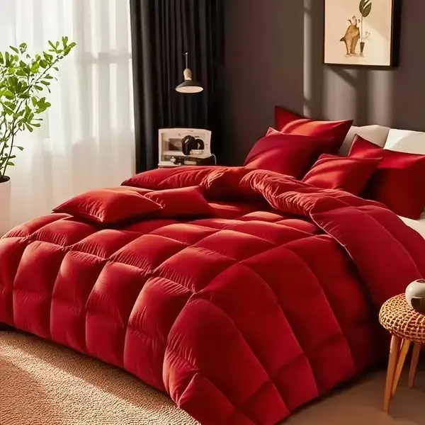 7pcs Luxury Halloween Comforter Set - Queen Size Bed-in-a-Bag | Soft Satin-Like Fabric, 1 Comforter + Fitted Sheet + Flat Sheet + 4 Pillowcases | All-Season Bedding for Home, Hotel & School