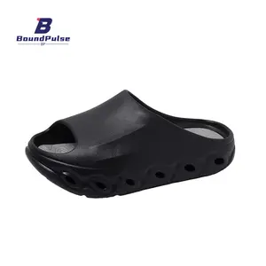 [BOUNDPULSE]Men's Trendy Cloud Slides - Soft EVA Hollow Sports Sandals - Non-Slip Beach & Home Slippers