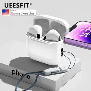 UEESFIT New TWS Pro Wireless Bluetooth Earphones Headphones HiFi Sound Low Latency ANC Noise Reduction Earbud for IPhone Android
