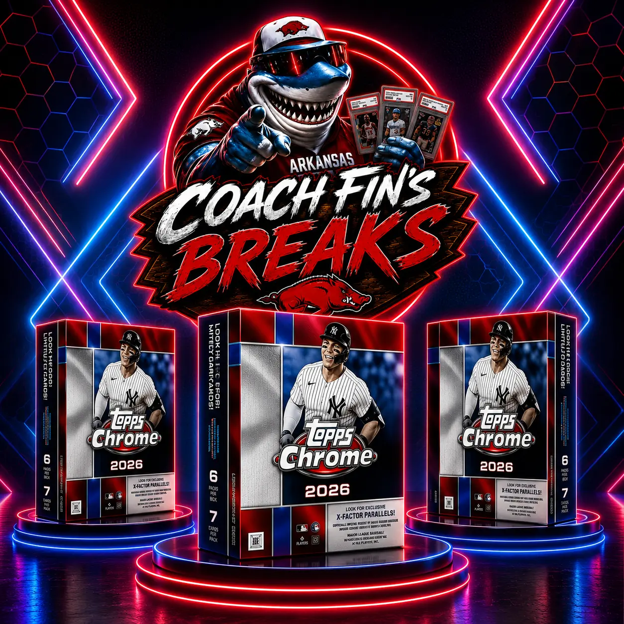 BREAK #4 - SEE 3 PICK 2 (RANDOM TEAM TOPPS CHROME MEGA BOX)