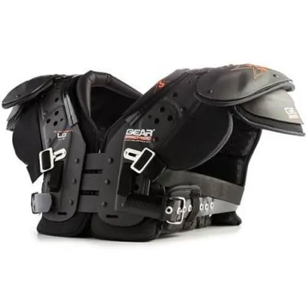 Adult X3-X15 Multi-Position Shoulder Pads, 2XL Size, Secure Fit Shoulder Armor Protective Gear for Sports & Outdoor Use, Ac Notch-Out, Adults, Belted, Anti-Snagging, Flat Padding, 3.37 Lbs, Anti-Collision Protective Gear