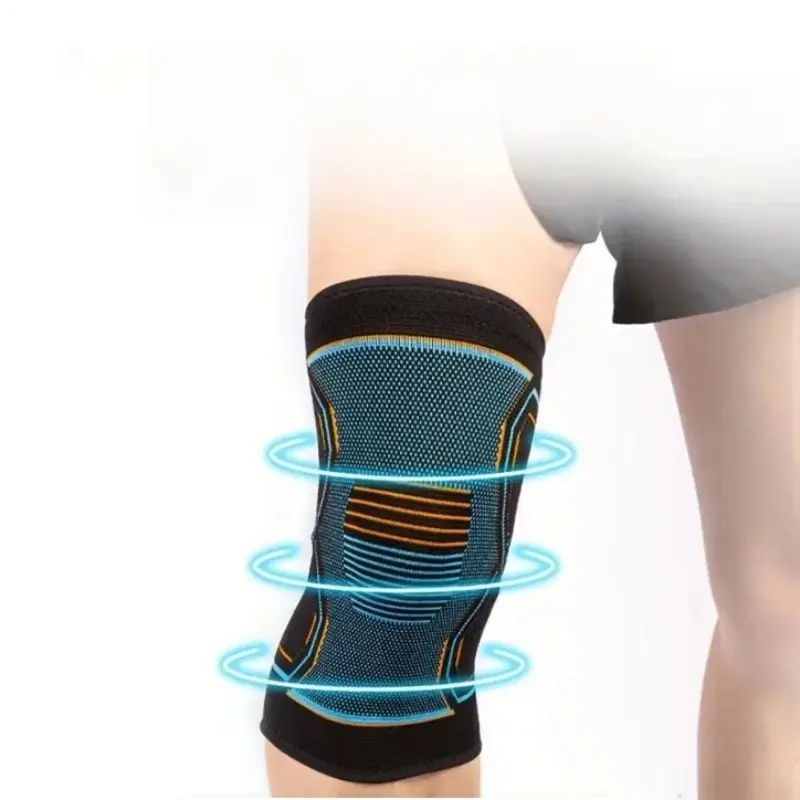 Four-Way Elastic Knitted Knee Brace, Separate Sale, Suitable for 99.21-187.39 Lbs, Supportive Compression Sleeve for Knees, Sports Knee Sleeve, Knee Supporter