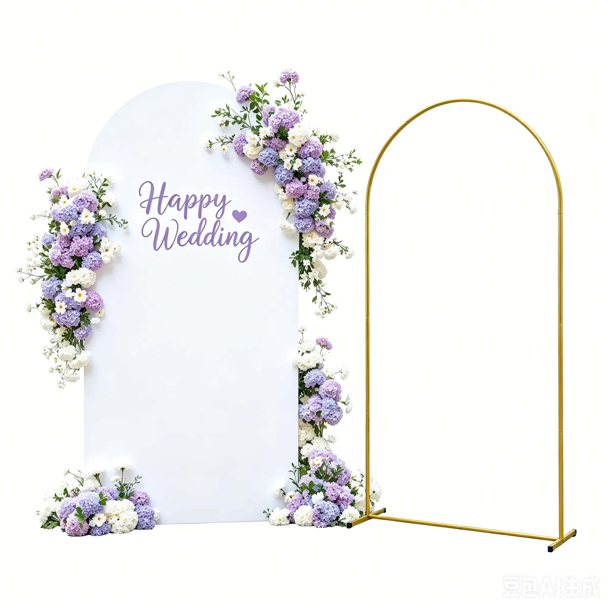 7.2/6.6/6FT Metal Arch Backdrop Stand and Cover , Sturdy Party Backdrop Set, Wedding Arch Frame and Cover Set for Birthday, Baby Shower,Christmas, Anniversary