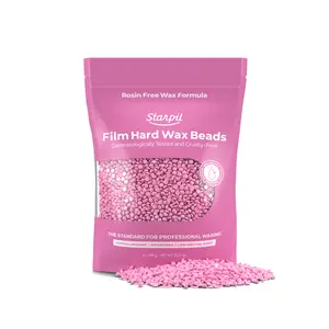 Starpil Hypoallergenic Pink Film Hard Wax Beads 1lb - 30lb Gentle Waxing for Sensitive Skin Smooth Hair Removal