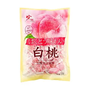 HONGYUAN White Peach Hard Candy 500g - Sweet Fruity Gummy Drops for Snacks & Parties