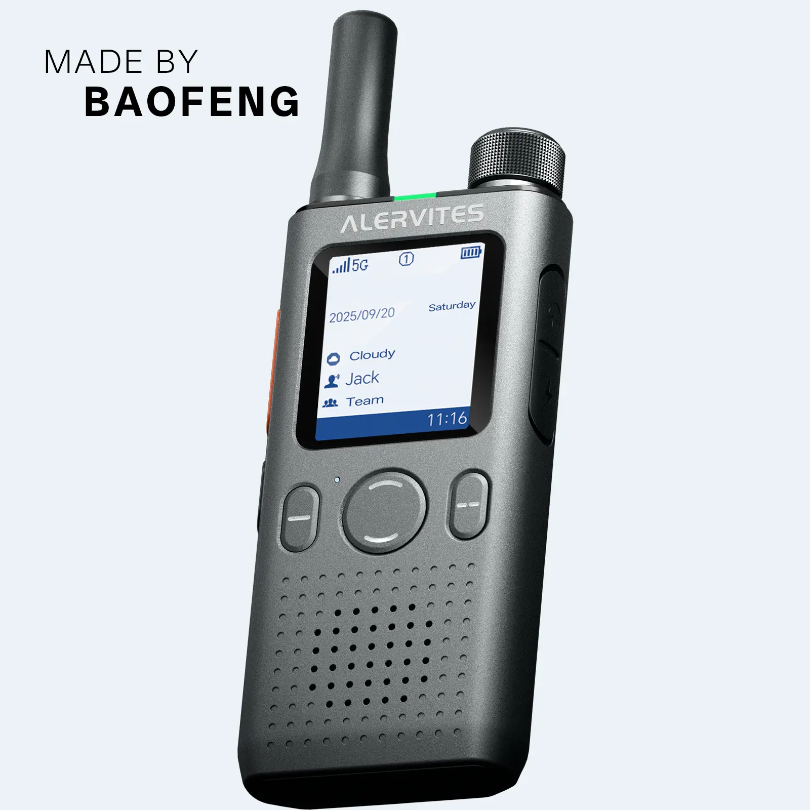 (MADE BY BAOFENG) Lifetime Free No Hidden Fees/Alervites-AT1 walkie talkie/Encrypted Chat, Unlimited Groups, Quick Team-up, 5000mi PoC Radio for Outdoor/Camping/Hunting/Logistics/Fleets/Construction/Security/Hotels #DealsForYouDays