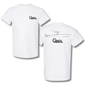 Unisex⛵ Conch Boats T-Shirt, Minimalist Boat Graphic Tee for Men, Offshore Fishing & Marine Lifestyle Shirt, Perfect Summer Outfits, Casual Cotton Tee for Outdoor Adventures, Fits All Sizes