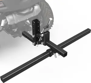 YINTATECH 50" ATV UTV Implement Lift, 1-Point Lift System with 2 Inch Receiver, Adjustable Height Manual Lift for Tow Behind Agricultural Attachments Like Disc Plows, Cultivators, Box Blades, Rakes