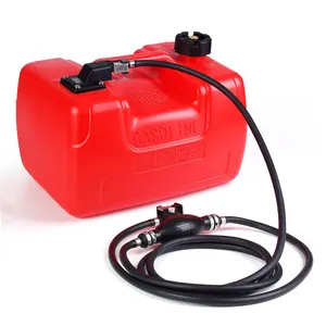【GARVEE】3 Gallon Marine Tank, Outboard Marine Boat Transfer Tank with 9.8ft Hose, 12L Portable Boat Fuel Tanks, Easy to Carry, Durable Leak & Resistant Design