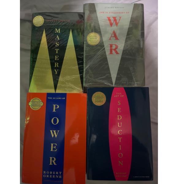 Robert Greene 4-Book Boxed Set: The 48 Laws of Power; The Art of Seduction; The 33 Strategies of War; Mastery Paperback