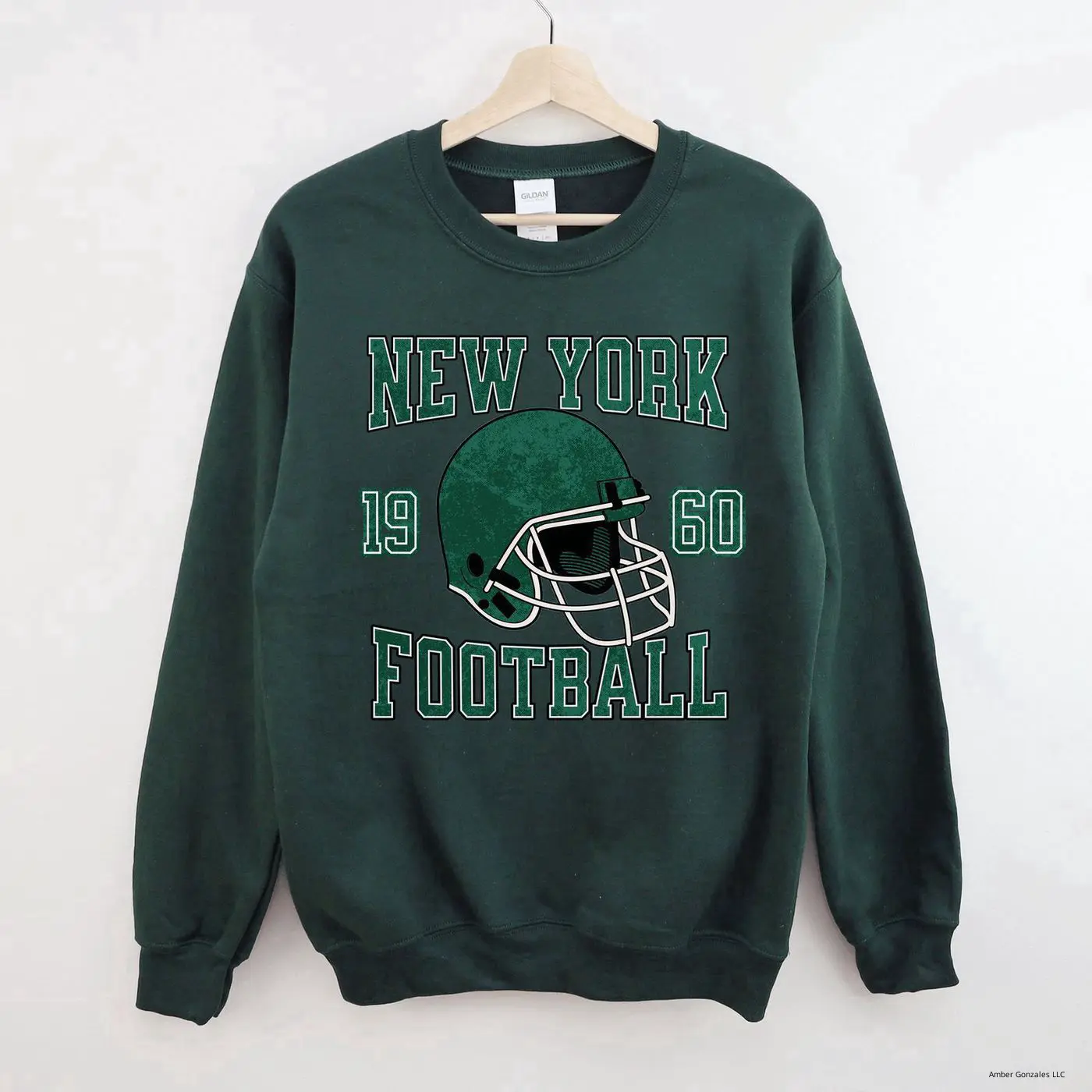Jets Football Sweatshirt, New York Football Crewneck, Vintage Style Jets Sweatshirt, Aaron Rodgers Sweatshirt, Jets Crewneck