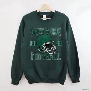 Jets Football Sweatshirt, New York Football Crewneck, Vintage Style Jets Sweatshirt, Aaron Rodgers Sweatshirt, Jets Crewneck
