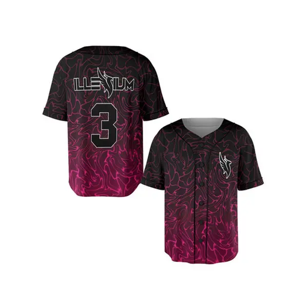 Illenium Baseball Jersey, Neon Flame Swirl Rave Shirt, EDM Merch Festival Outfit
