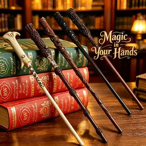 Wizard Wand Toy - Perfect Children’s Day Gift for Kids, Interactive Resin Magic Stick with Large-Diameter, Fun Hobby Prop for Magical Playtime