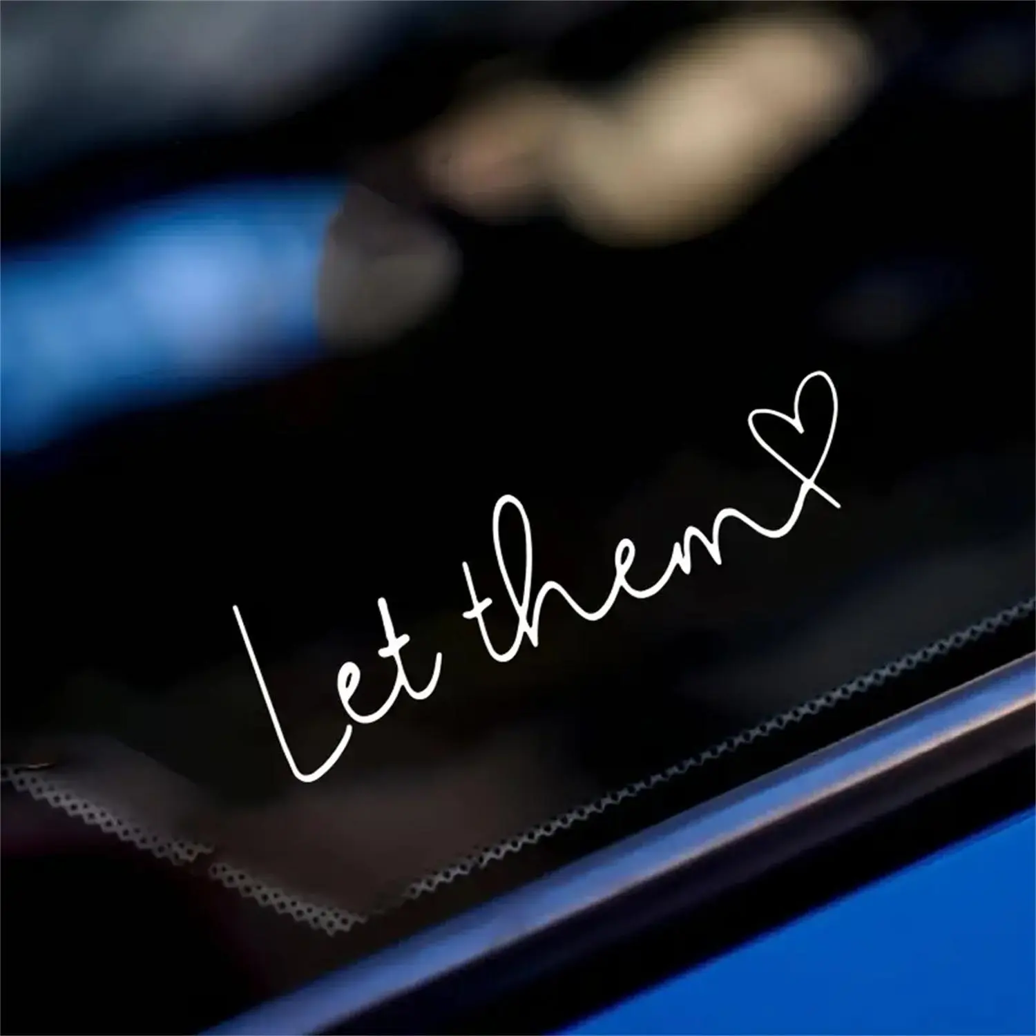 Heart Pattern Car Sticker, Vinyl Car Bumper Sticker, Car Decorative Sticker, Self-adhesive Car Decal, Vehicle Exterior Decoration, Universal Exterior Decoration Accessories for Window Glass, Vinyl Decals, Sticker For Cars, Car Decorations